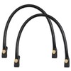 WKRTDY 40 cm leather bag handles, black, sturdy PU leather,