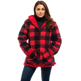 TrailCrest Ladies Smart Plush Sherpa Lined Hooded Sweater Jacket, Zip Up Classic