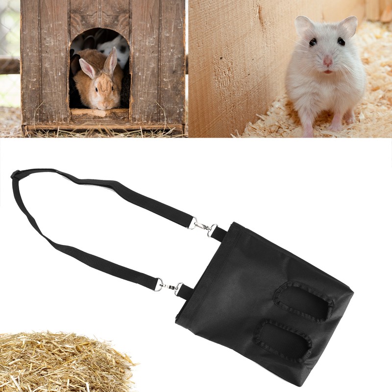 Rabbit Feeder Bag 600D Oxford Fabric Hanging Feeding Device Supply