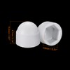 sourcing map Plastic Dome Nut Protection Cap Covers, M8 Nut