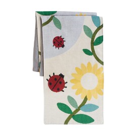 Kaplan Early Learning Bugs and Buds Decorative Fabric Runner 64 x 13 Inch, Nature-Inspired Runner for Tables or Shelves, Classroom, Home Decoration