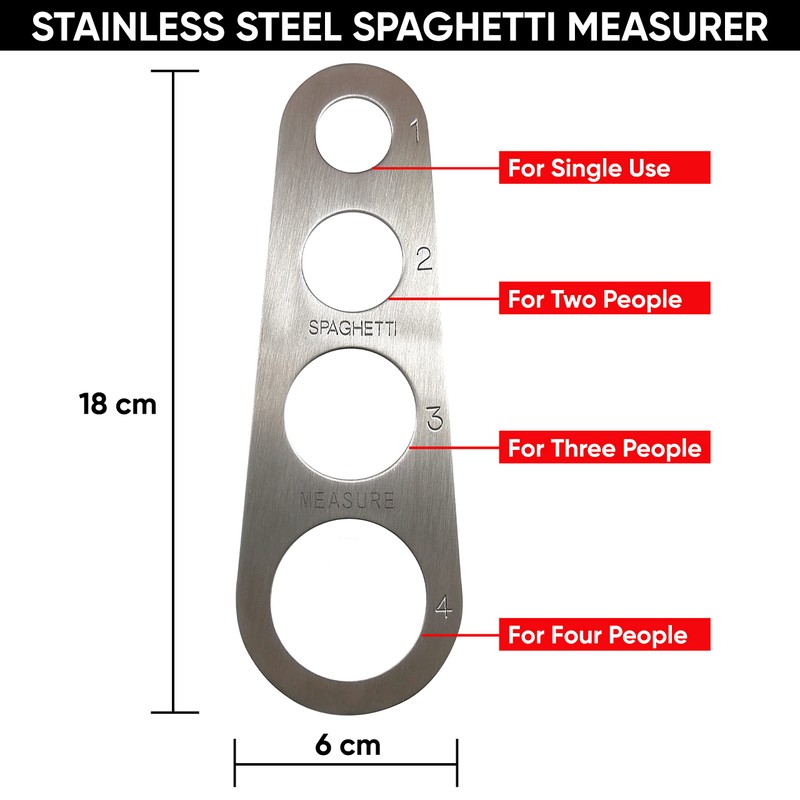 2-Pack Stainless Steel Spaghetti Measuring Tools for Perfect Portions -