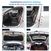 52.5Ft Car Door Rubber Seal Strip Car Weather Stripping Double