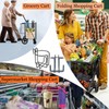 2 Pcs Updated Shopping Cart Cup Holders, Reusable Anti-Spill Hanging