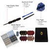 WINSDART ADKX Steel Tip Darts 12 Pack Set with Nonslip