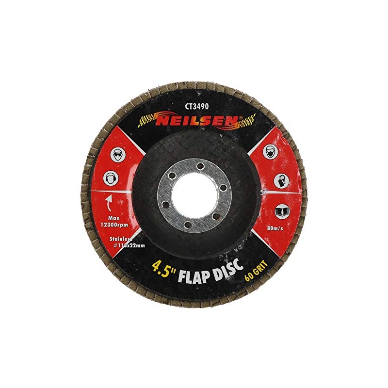 60 Grit Flap Discs Sanding Grinding Rust Removing For 4-1/2"