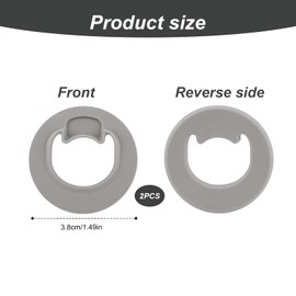 PEUTIER 2pcs Replacement Stopper for Owala FreeSip Twist 18oz 24oz, Water Bottle Top Lid Gasket for Owala FreeSip Twist Series Seal Bottle Cap Mouth Stopper Part Accessories BPA-Free(Gray)