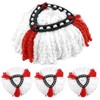 4 Pack Mop Heads, Triangle Spin Reusable Mop Replacement Heads,