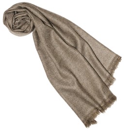 Lorenzo Cana 7822988 Women's Scarf 100% Cashmere Fluffy Lightweight Cashmere Scarf Cashmere Scarf Winter Scarf Natural Fibre Natural Pattern Women's Scarf, brown