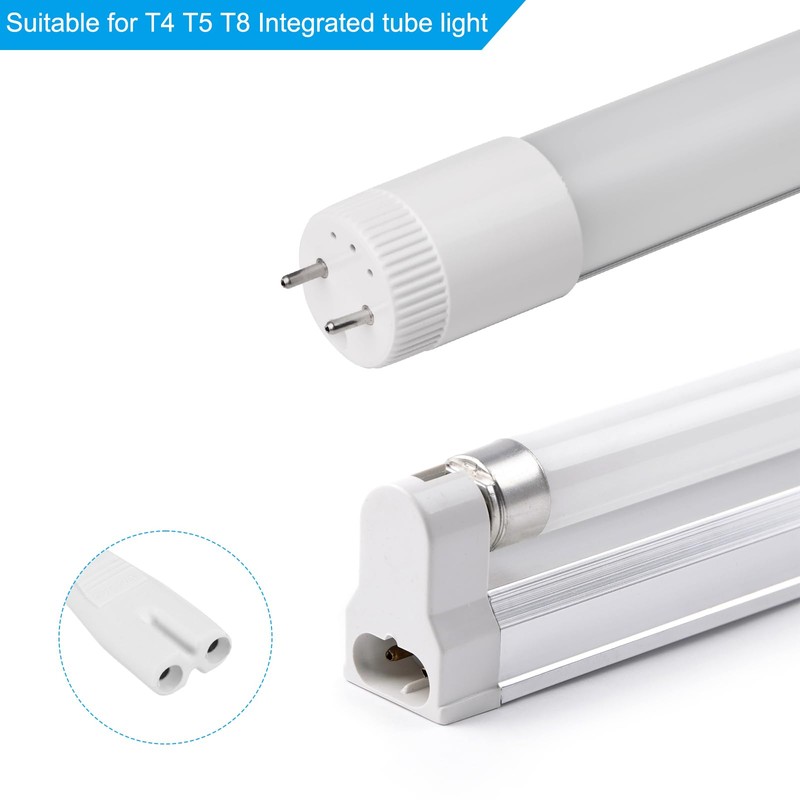 PATIKIL T4 T5 T8 LED Tube Light Power Cord, 2pcs