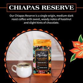Café Mexicano - Chiapas Reserve Ground Coffee - Specialty Arabica Coffee Sourced from Mexico - 12 oz. Bag