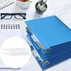 Tinoaly 100pcs Hanging File Folder Tabs, Clear Plastic Suspension File