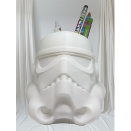 Stormtrooper Pen and Pencil Holder, White vase for plants 3D PRINTED