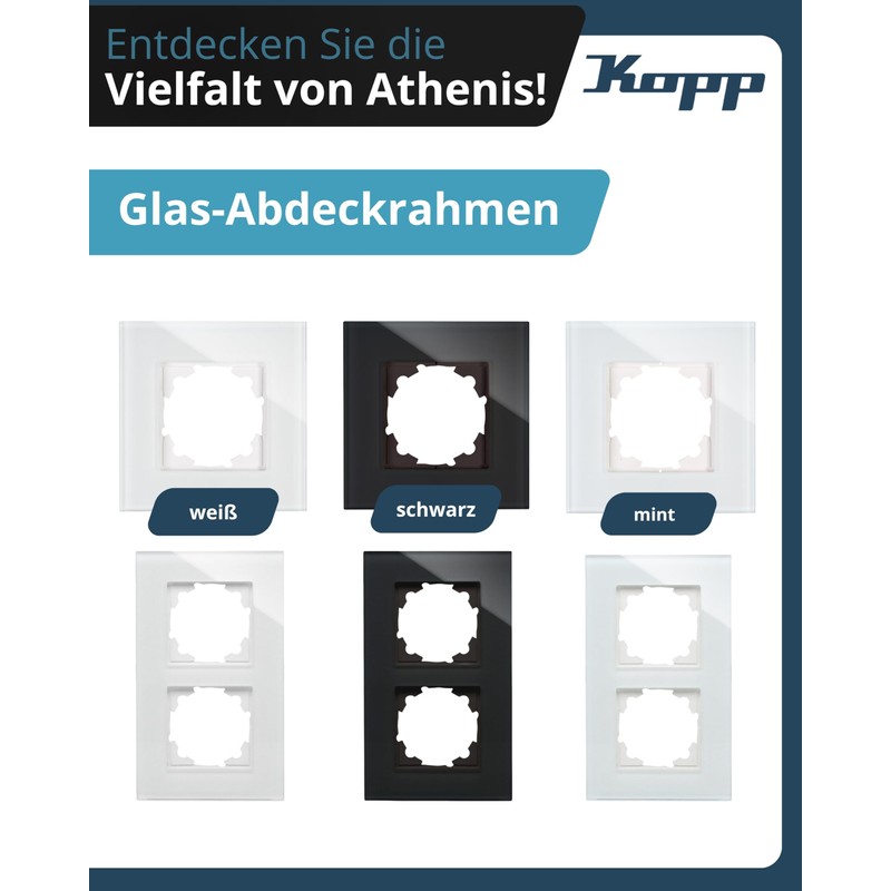 Kopp Athenis 402115061 Cover, 1-Way Frame
