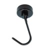 Broadwatch Magnetic Hooks, Set of 10, Black, Strong Neodymium Magnets,