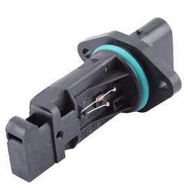 MAF Mass Airflow Meter Sensor, ABS Plastic Black Car Mass Air Flow Meter Sensor Replacement for E46 E36 E38 E39 E52 OE Part Number F00C2G2029 Air Flow Sensor Mass