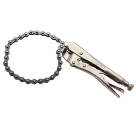 Jetech 10-inch Locking Chain Clamp | 20-inch Chrome Vanadium Steel Versatile Chain Vise/Wrench for Secure Grip on Pipes and Round Objects