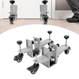 2 Pcs Door Installation Kit, Heavy-Duty Door Dolly and Door Lifter, Door Board Lifter Cart for 1-3/4" to 2-1/4" Front Doors, Slab, Pre-Hung, Barn Doors up to 500 Lbs (1.75 to 2.25 Inches)