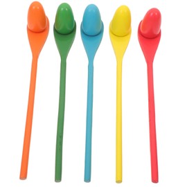 Generic 1 Set Balance Egg and Spoon Race Game for Outdoor Fun and Safe for Balance Training for Parties and Group Activities