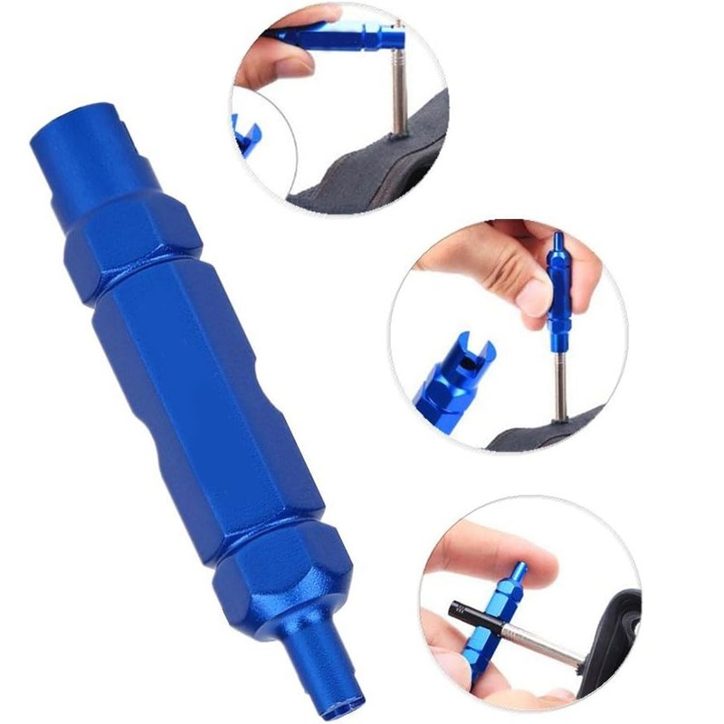 Ji liangli Set of 2 bicycle valve removal tools, aluminium