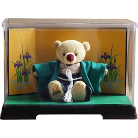 Petilu: A teddy bear or hakama bear (gold folding screen case) normal for celebration of the Tango Festival