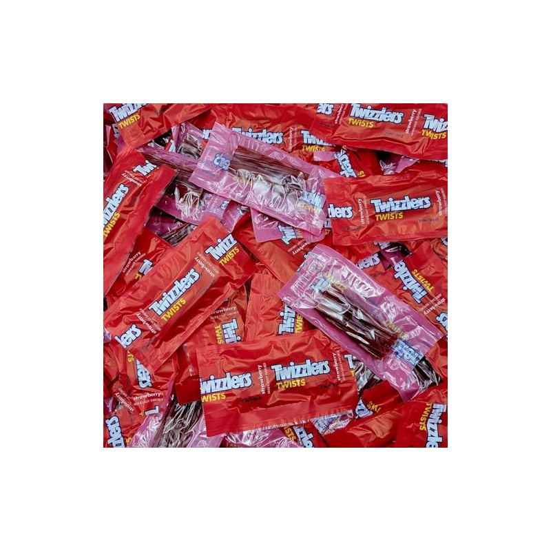 Twizzler Twist Strawberry Licorice Candy – 4 LBS Bulk Pack