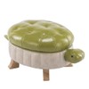 CYYTLFSD Animal Ottoman Footstool, Turtle Sofa Stool, PU Leather Upholstered