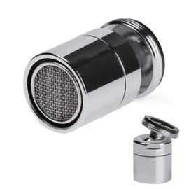HATOOLHA® 360 Degree Swivel Faucet Aerator Filter Adapter for Kitchen Sink Tap Head Faucet Nozzle Adapters Replacement Part (Male 18mm)