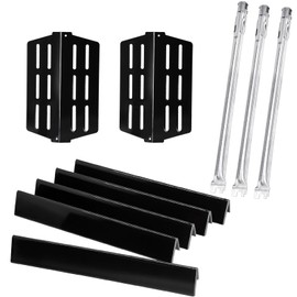 Hiorucet 62752 7620 7622 Grill Parts for Weber Genesis 300 Series with Front-Mounted Control E310 E320 E330 S310 S320 S330 CEP310 CEP320 CEP330 EP310 EP320 EP330, Flavorizer Bar Heat Deflector Burner