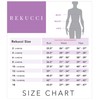 REKUCCI Women's Slimming 3/4 Sleeve Fit-and-Flare Crossover Tummy Control Dress