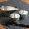 ぐい呑 猪口 能作 本錫100％ 酒器セット ぐい呑み錫2個 片口小錫