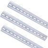 Taiss 3 Pcs DIN Rail Slotted Aluminum RoHS 35mm Wide,