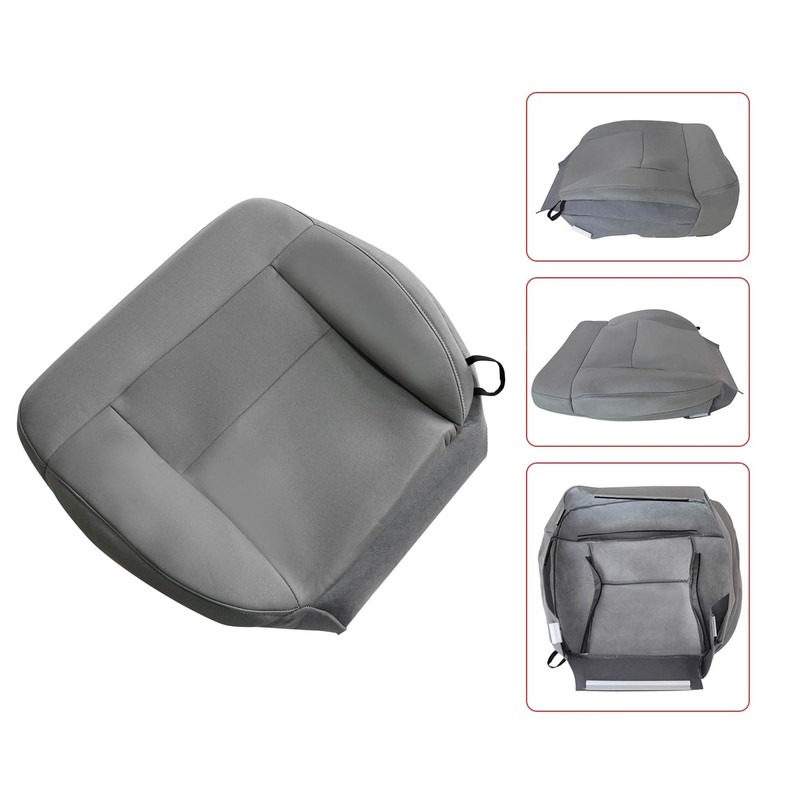 FZJDSD Flint Gray Driver Side Bottom Cloth Seat Cover Compatible