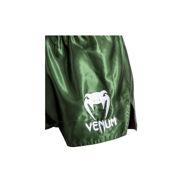 Venum Classic Muay Thai Shorts Khaki/White