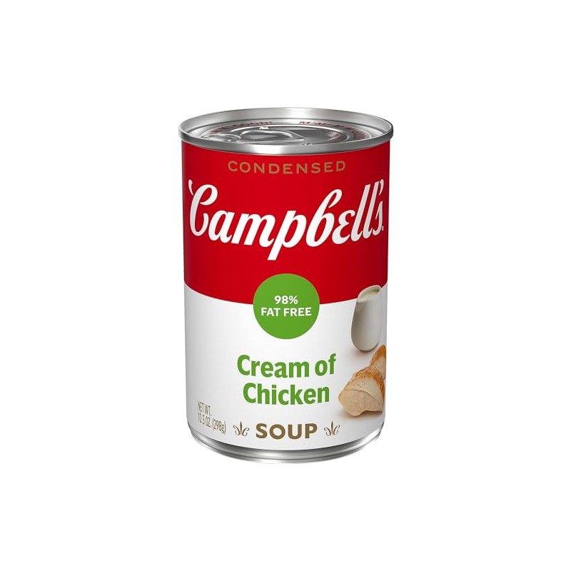 Campbell’s Condensed 98% Fat-Free Cream of Chicken Soup, 10.5 (Pack