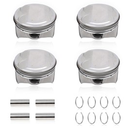 JDMON STD Engine Piston & Piston Snap Rings & Piston Pin Set Compatible with Hyundai Kona Veloster Elantra 2017-2019 2.0L Replace 23040-2E601 23041-2E800