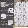 WedDecor Shower Curtains Grey and White Squares 180 x 200