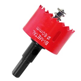 Houdao Hole Saw 60 mm Hole Drill Wood Bi-Metal M42 HSS with Hexagonal Shank and Centring Hole Saw Set for Metal Iron Aluminium Wood Drywall Pipe Plastic Fibreboard