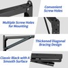 LSK 24 Inch Folding Shelf Brackets, Heavy Duty Collapsible Shelf