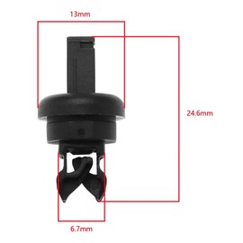 ANBOO 4 Black Plastic Car Clips for Renault Clio / Megane Tablet - Replacement for 7705099001 8200675047