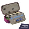 coocazoo PencilDenzel "WWF Anemone-Trail" Pink Pencil Case, Geo Triangle Compartment,