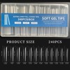 Pack of 240 Tips for Gel Nails, Nail Tips, Tips