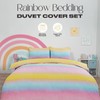 OHS Rainbow Bedding Set Single, Duvet Covers for Girls Boys