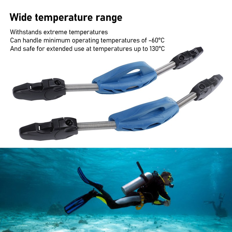 2PCS Diving Spring Fin Strap Stainless Steel Diving Fin Heel