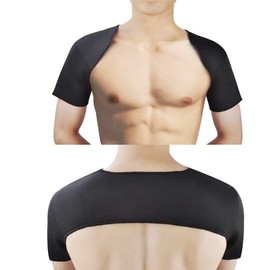 Diwimiki Double Shoulder Brace Breakdance Shoulder Pads Protection Thickened Sports Protective Gear Adult Fitness Dance Adult Children Bboy Equipment shoulder compression sleeve (Large)