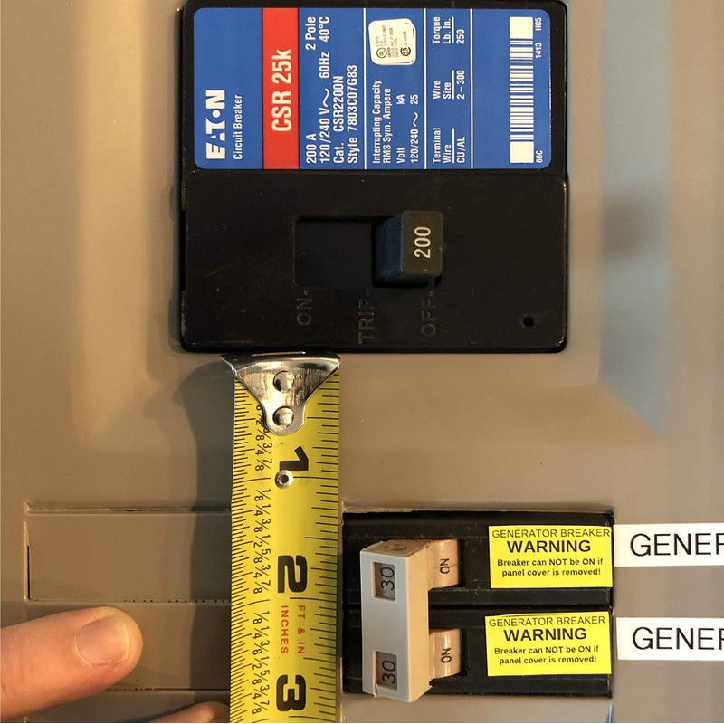 GenSafety Generator Breaker Interlock Kit for Eaton/Cutler Hammer Type CH