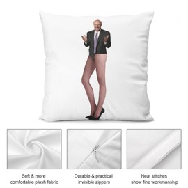 Funny Dr Phil Stockings Pillowcase Sofa Cushion Case Home Decorative Throw Pillow Cover for Couch Bedroom 18x18 Inch