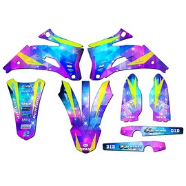 Senge Graphics Inc 2008-2009 YZ 250 F 4-STROKE SPACE KADET Galaxy Senge Graphics Kit Compatible - Base Kit, 19/21