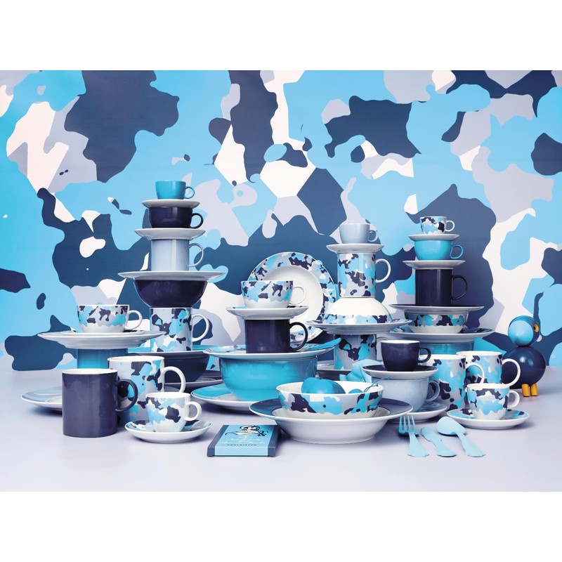 Sunny Day Nordic Blue Tea/Combination Cup 2-Piece