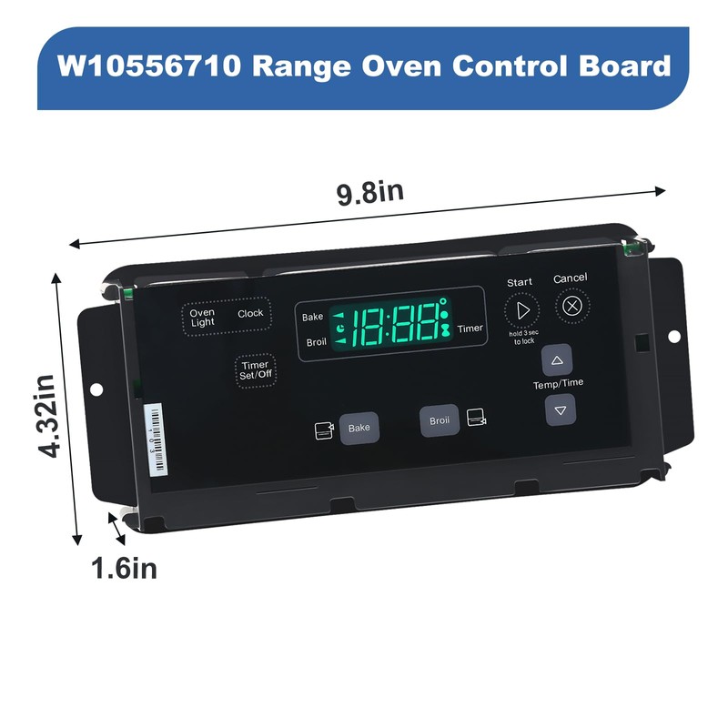 W10556710 Suitable for Whirlpool Control Board，Suitable for Whirlpool Oven Control